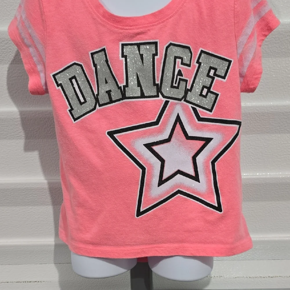 Justice Pink and White Dance Costume with Star Design‎
